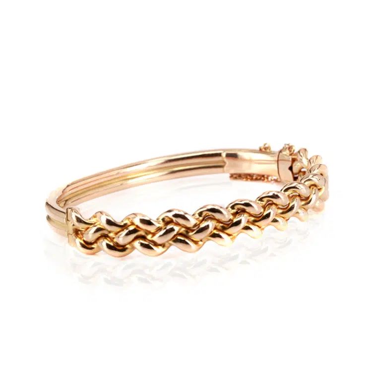 15 carat gold antique bangle made in the early 1900s