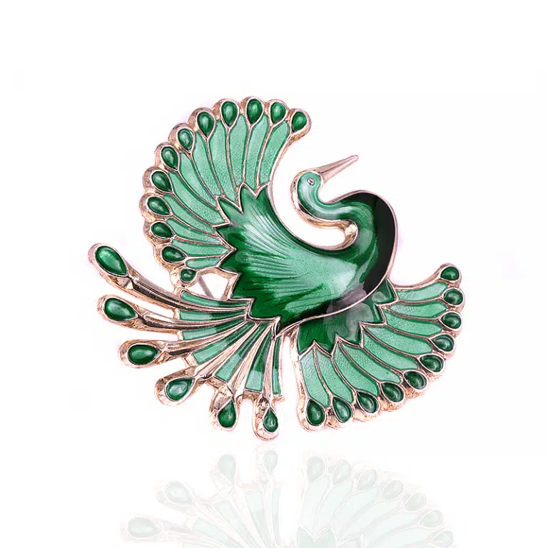 David Andersen Bird of Paradise brooch