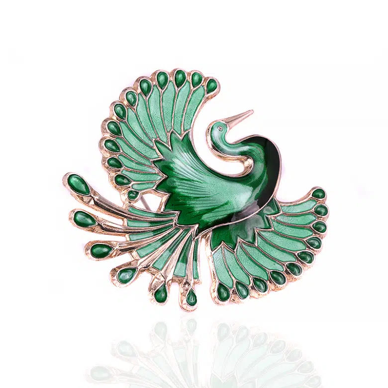 David Andersen Bird of Paradise brooch
