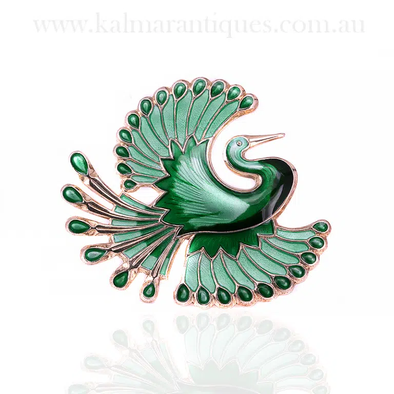 David Andersen Bird of Paradise brooch