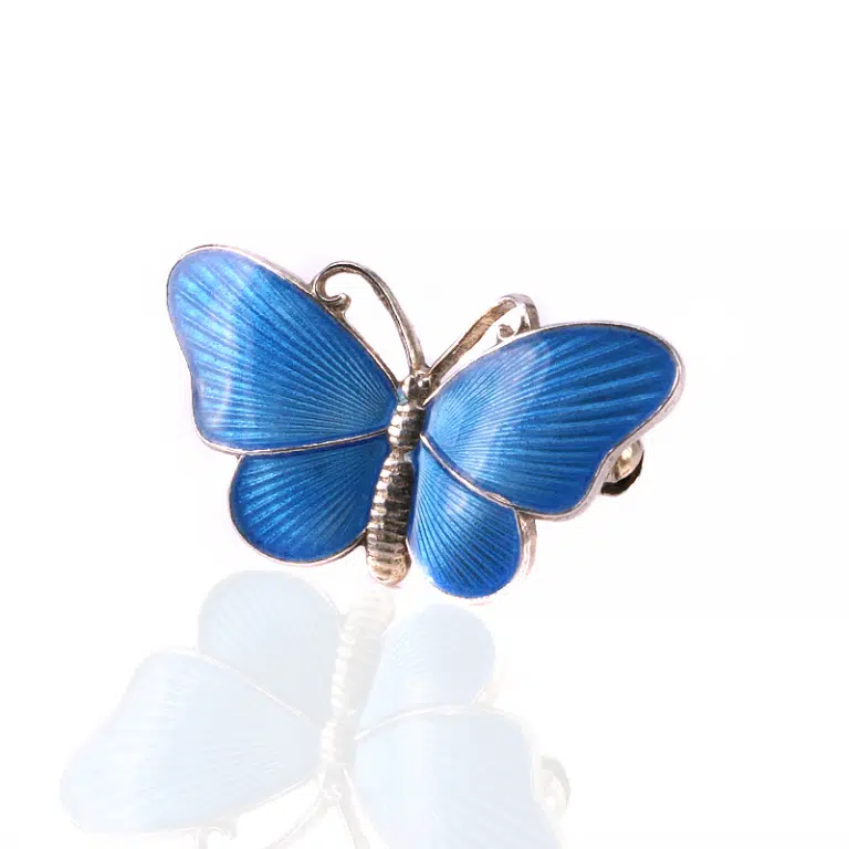 enamel butterfly brooch