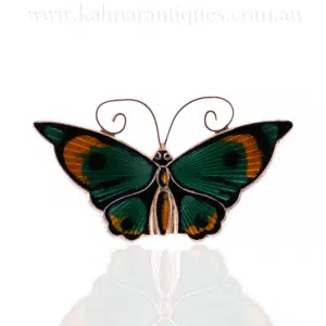 Beautiful enamelled butterfly brooch by David Andersen