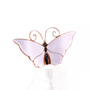 Black and white David Andersen brooch