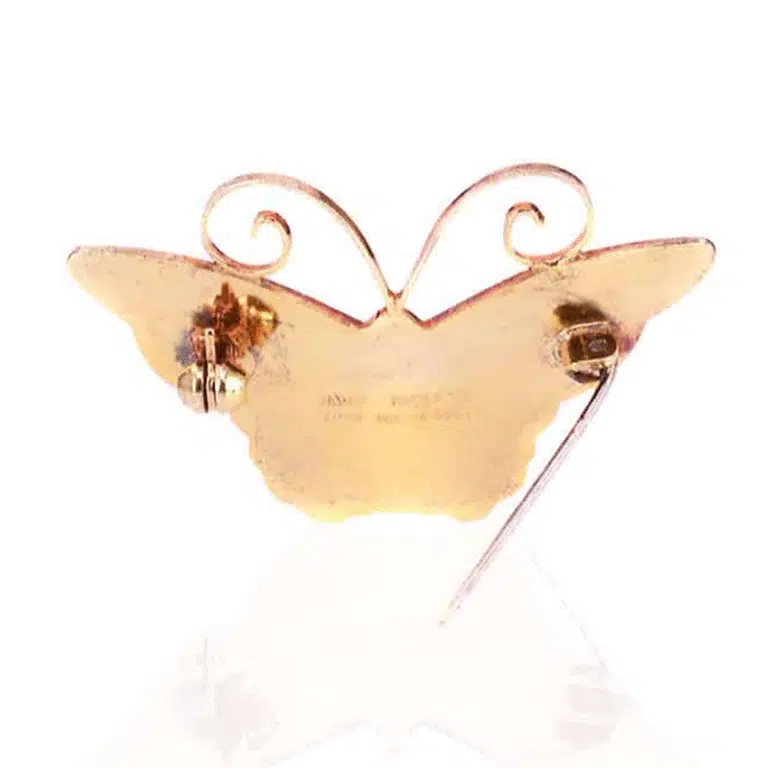 Black and white David Andersen brooch