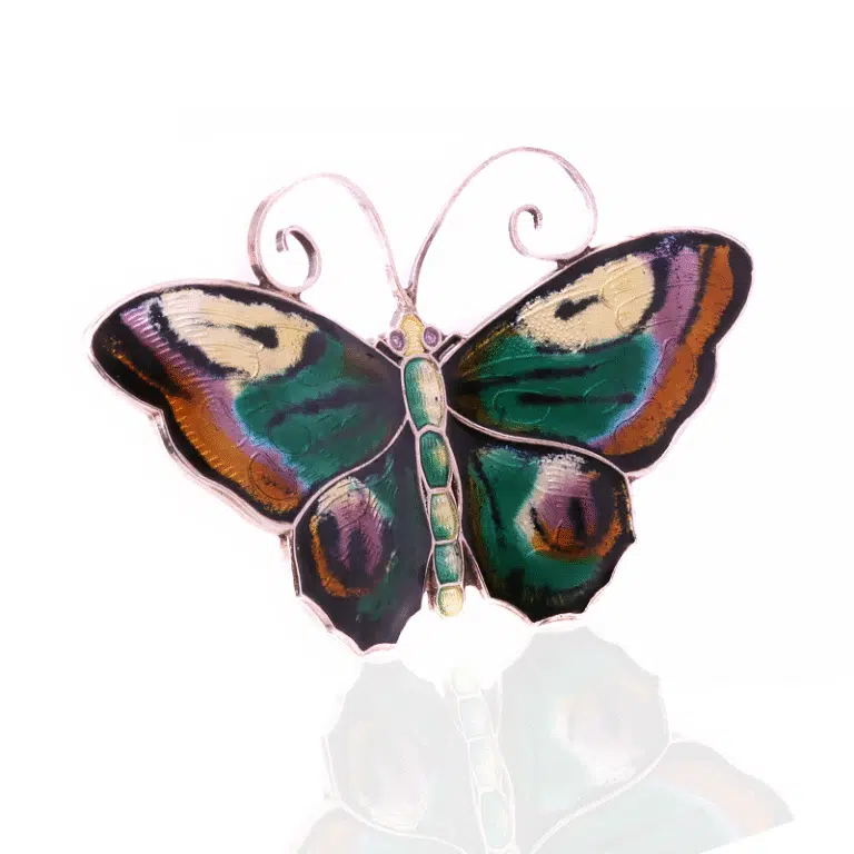 Vintage David Andersen butterfly brooch