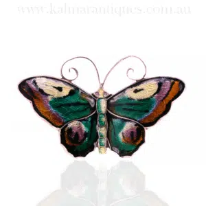 Vintage David Andersen butterfly brooch