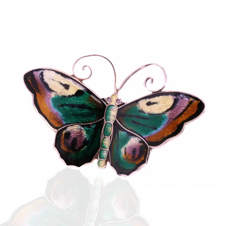Vintage David Andersen butterfly brooch
