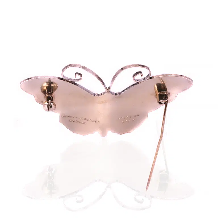 Vintage David Andersen butterfly brooch