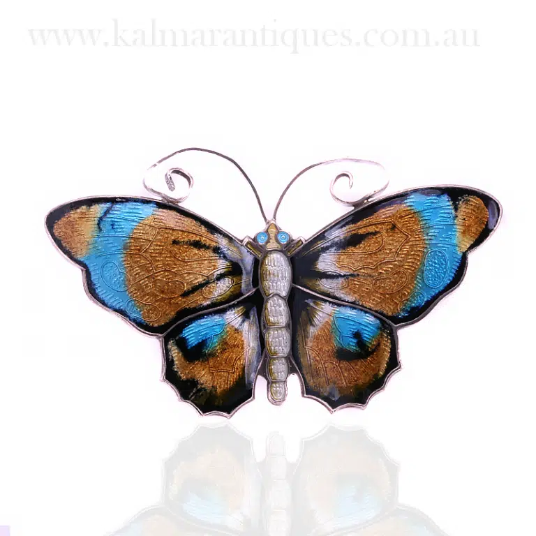 David Andersen butterfly brooch
