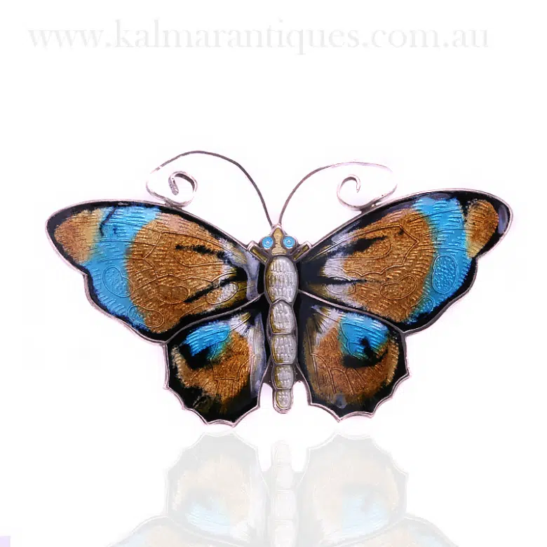 David Andersen butterfly brooch