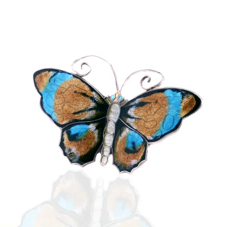 Vintage David Andersen butterfly brooch