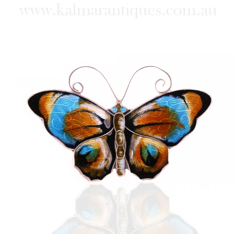 David Andersen butterfly brooch