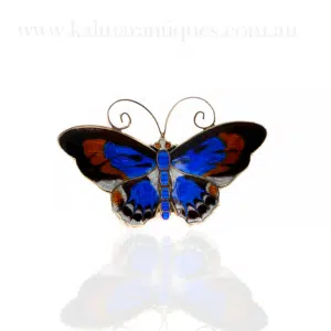 Vintage enamel butterfly brooch by David Andersen