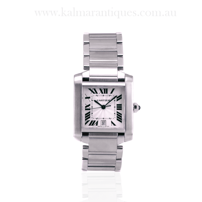 Stainless steel Cartier Tank Francaise