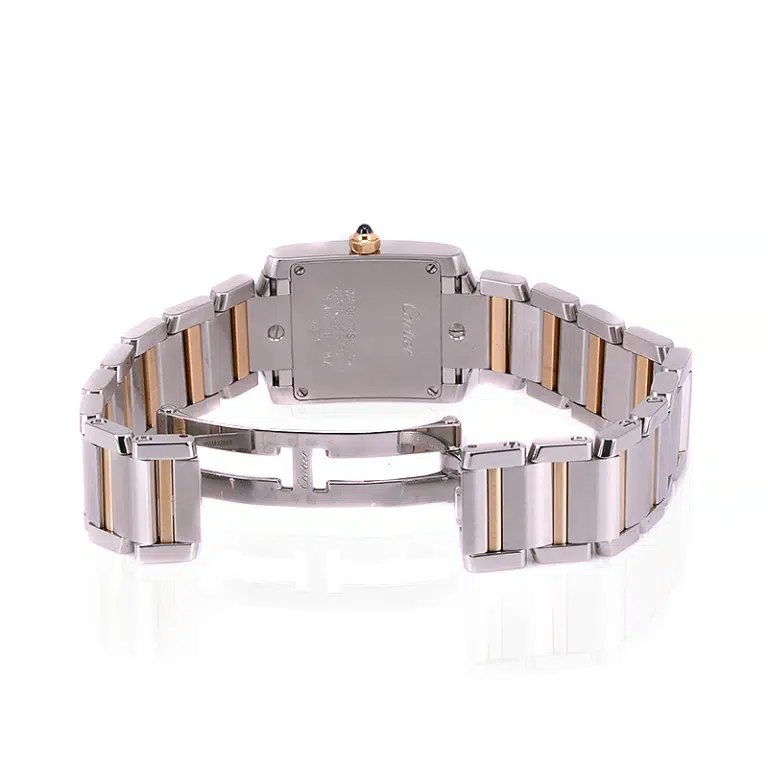 18 carat and steel Cartier Tank Francaise