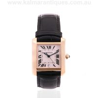 18 carat automatic Cartier Tank 