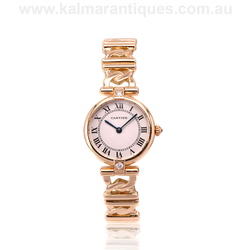 Ladies 18 carat yellow gold diamond set 
