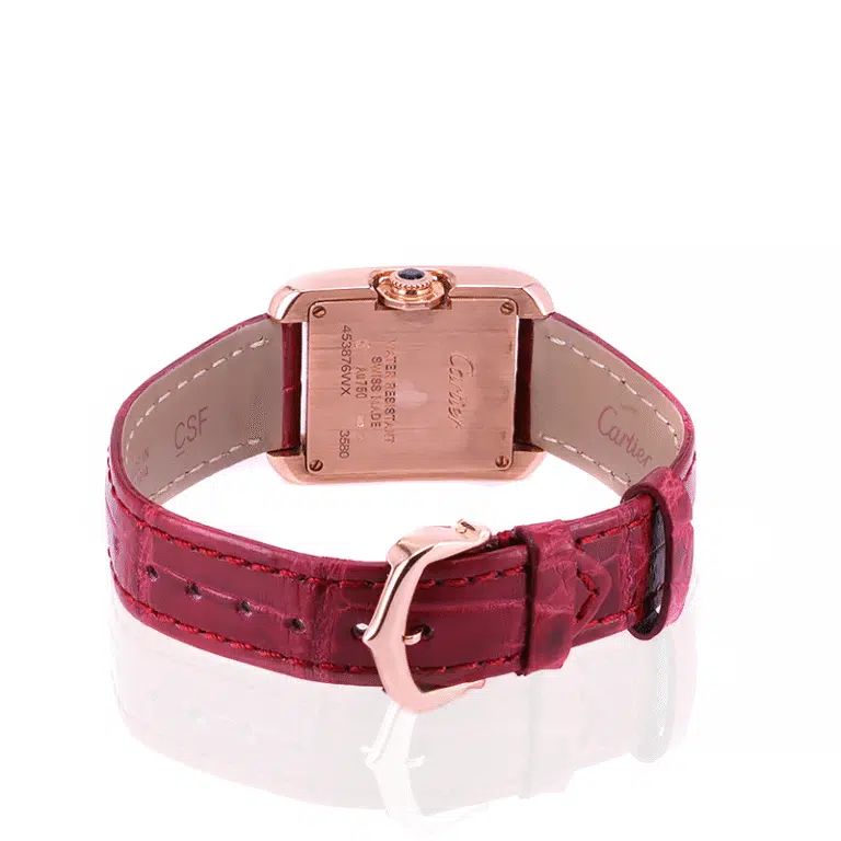 Diamond dial Cartier Tank Anglaise