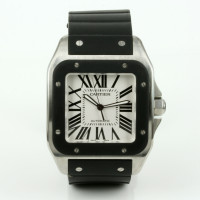 Buy Steel and rubber Cartier Santos XL 