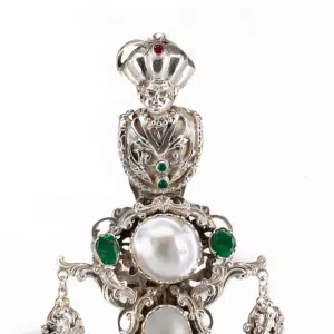 Antique Russian silver chatelaine