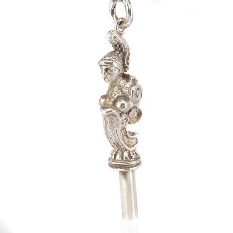Antique silver chatelaine