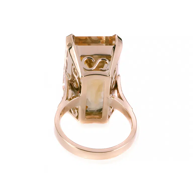 Gorgeous vintage citrine ring made in 1967