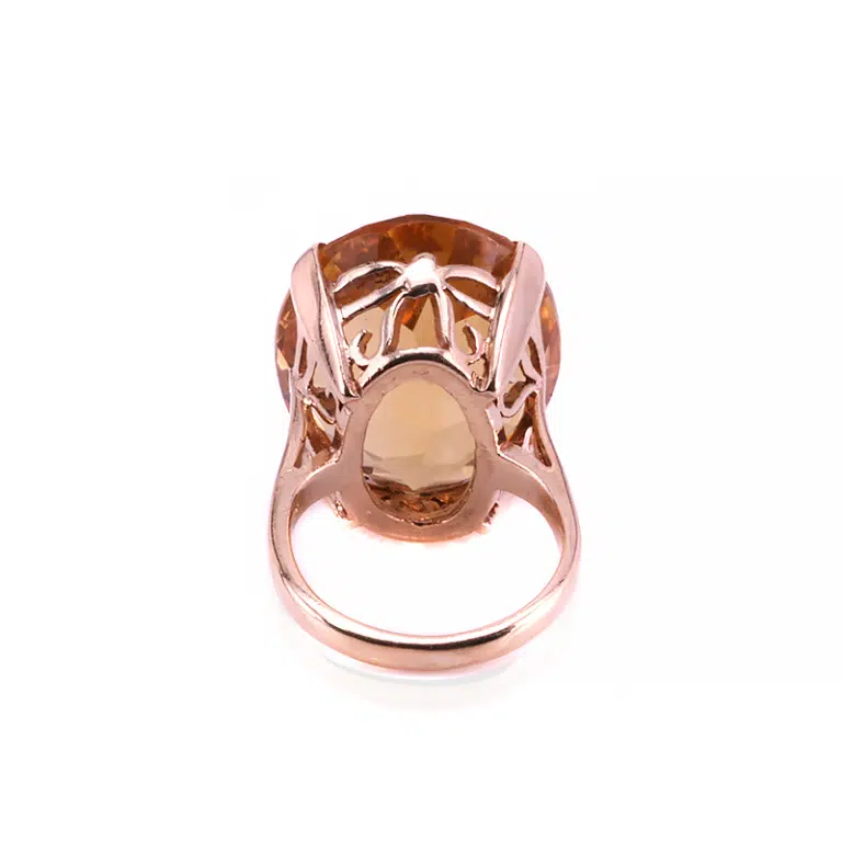 Vintage citrine ring made in 1964