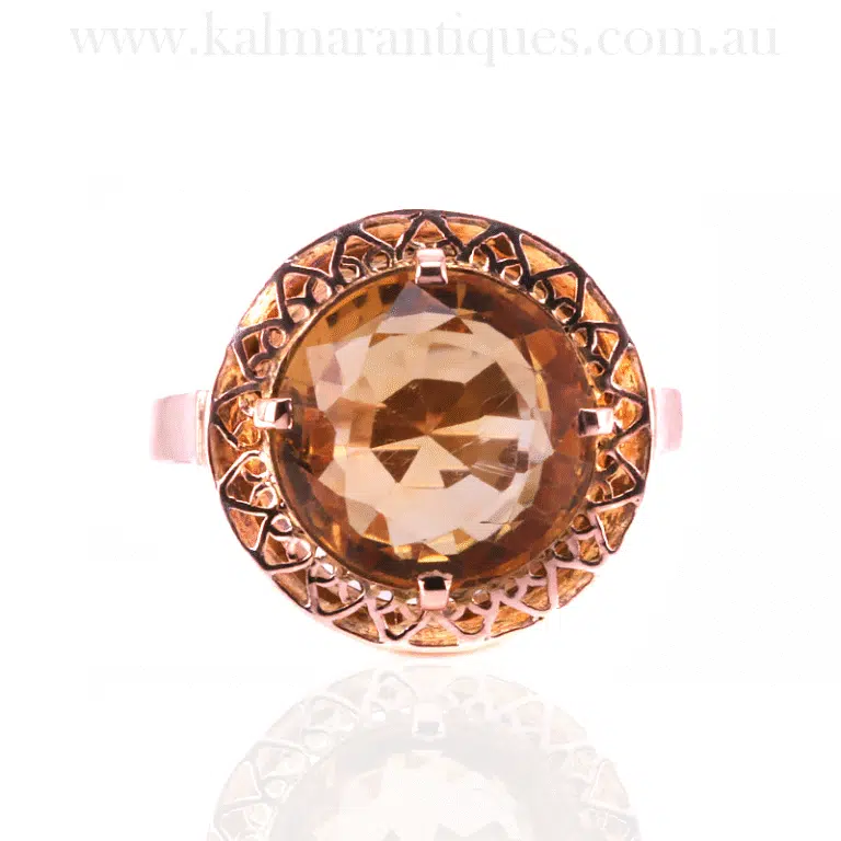 Vintage citrine ring