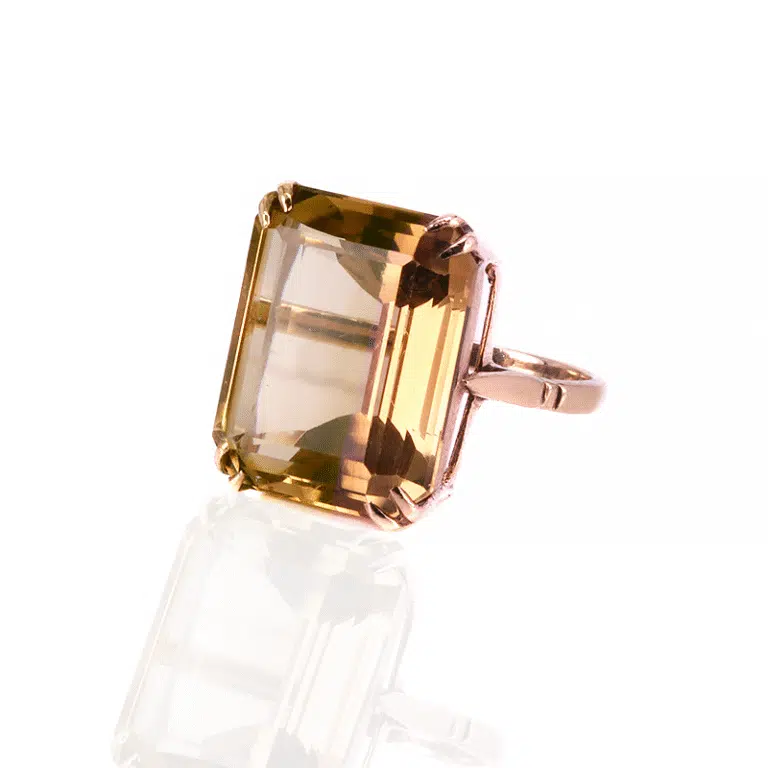 vintage quartz ring