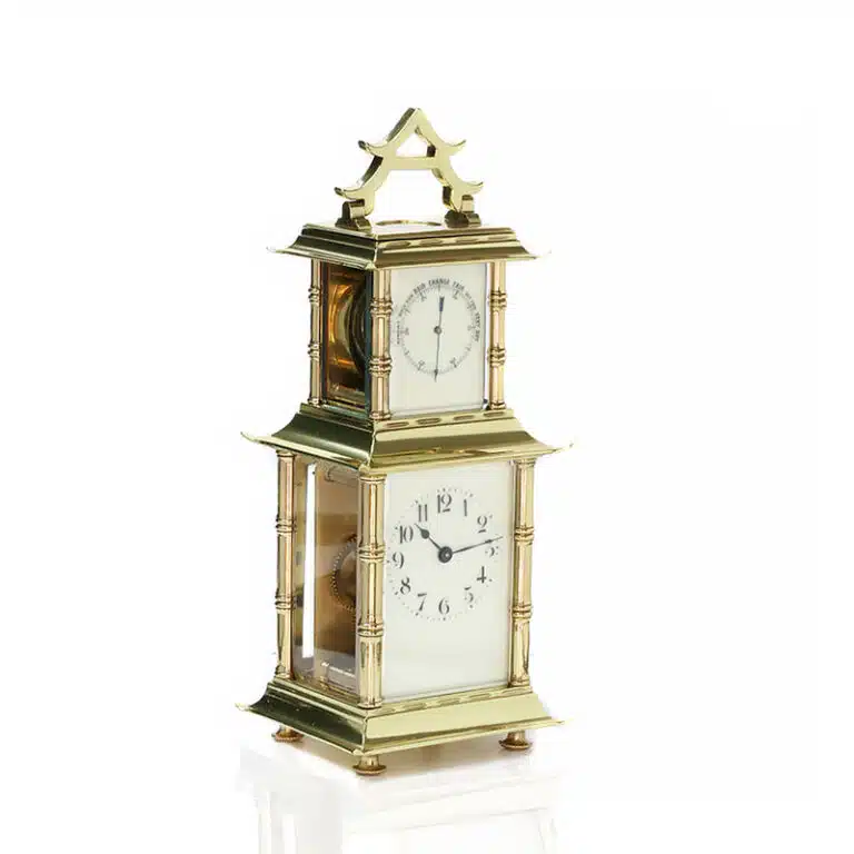 Antique Duverdrey & Bloquel compendium clock