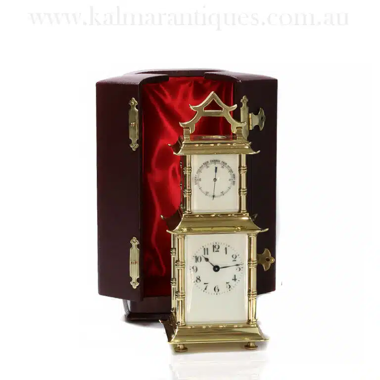 Antique Duverdrey & Bloquel compendium clock