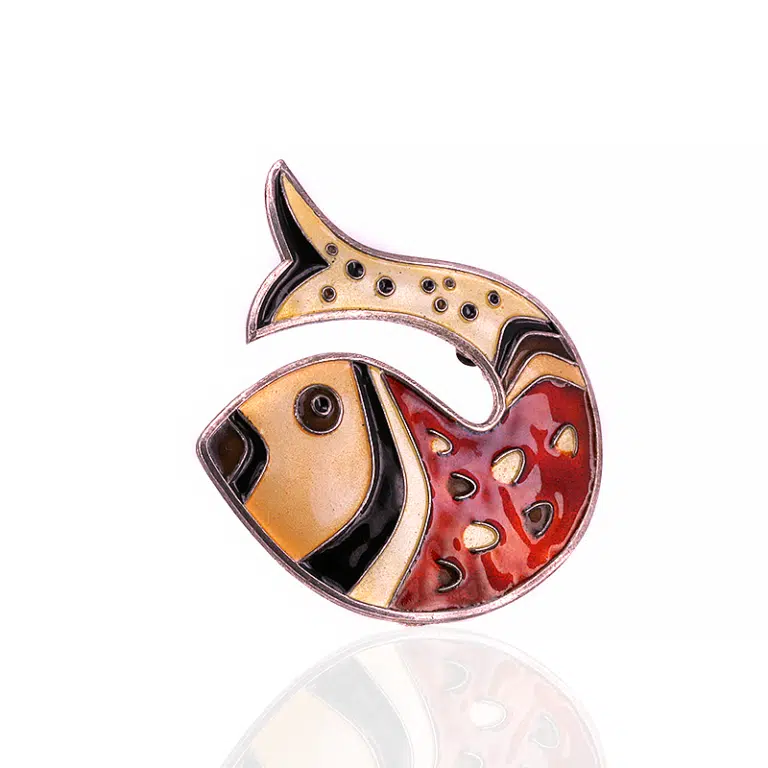 Vintage David Andersen fish brooch