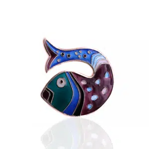 Vintage David Andersen fish brooch