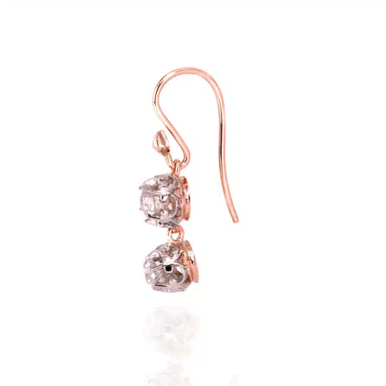 1920's Art Deco diamond drop earrings