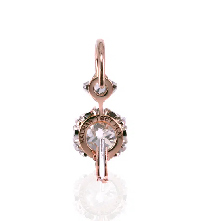 Antique style diamond earrings by Kalmar Antiques