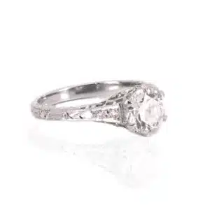 Art Deco style engagement ring