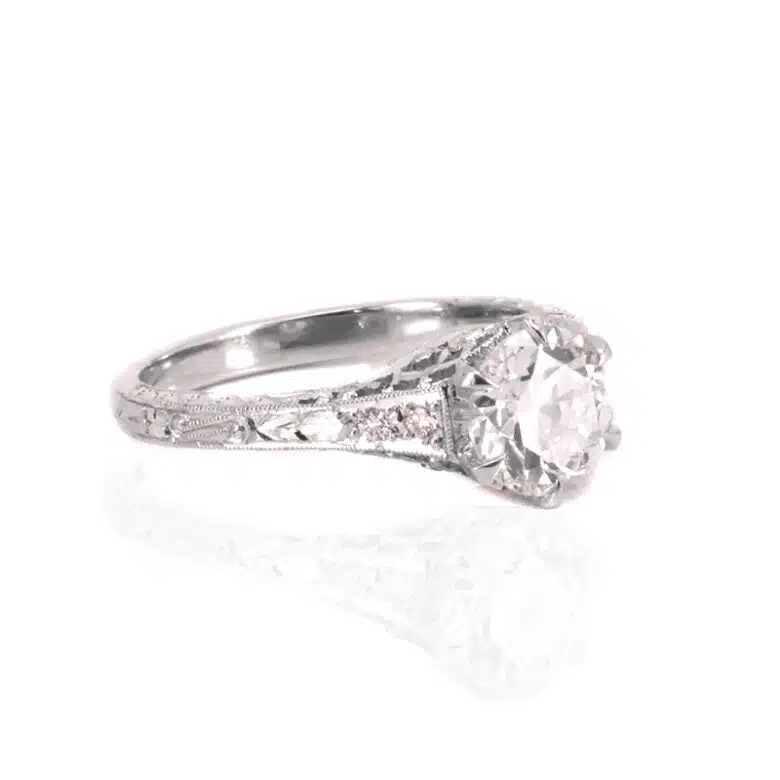 Art Deco style engagement ring
