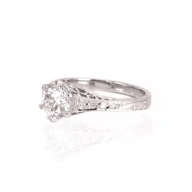 Art Deco style engagement ring