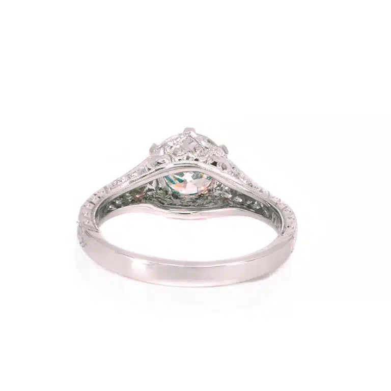 Art Deco style engagement ring