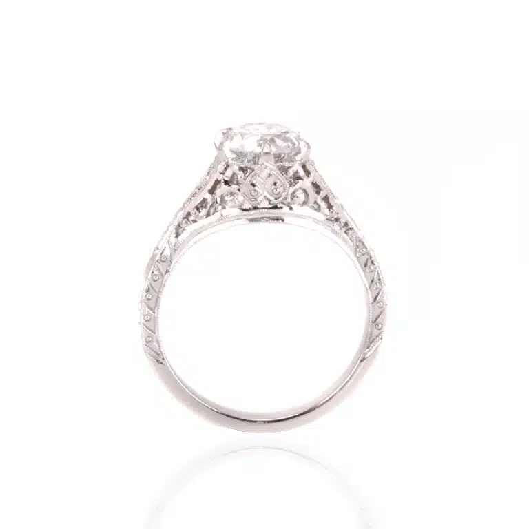 Art Deco style engagement ring