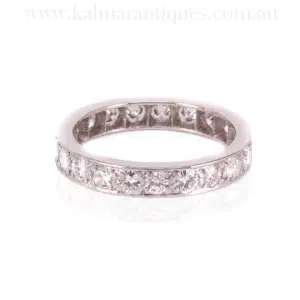 Vintage diamond eternity ring