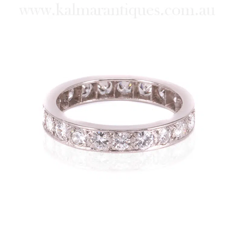 Vintage diamond eternity ring