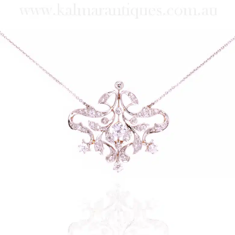 Early 1900s diamond necklace