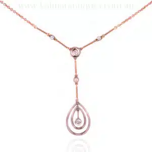 1920's diamond and pearl necklace