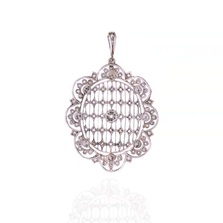 Exquisite Art Deco diamond pendant