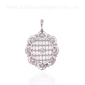 Art Deco diamond pendant