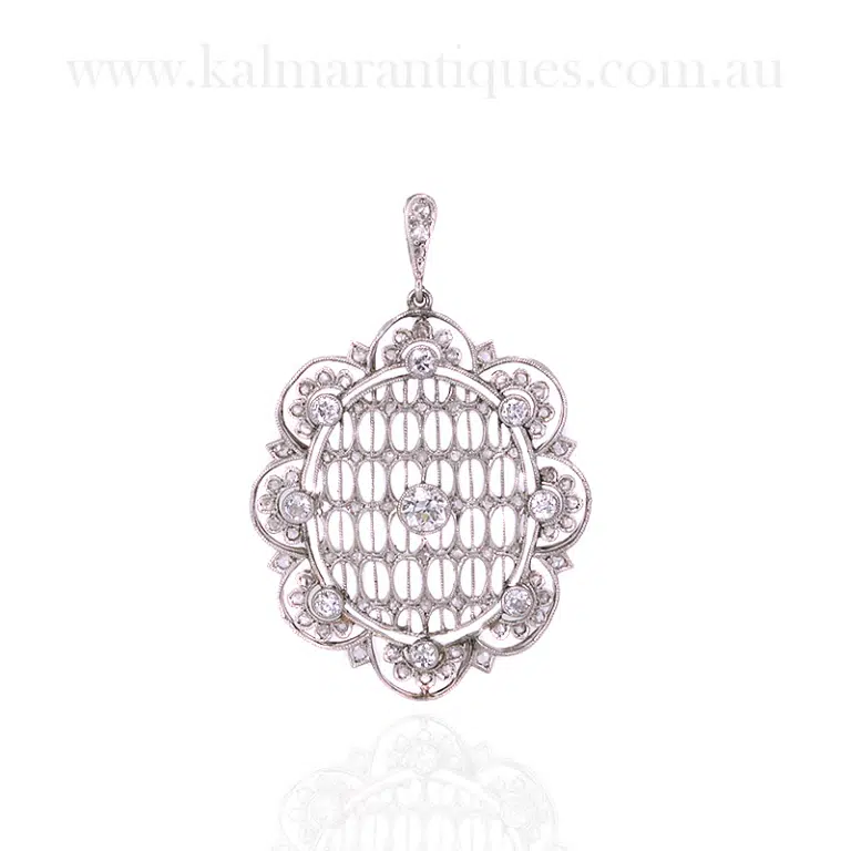 Art Deco diamond pendant