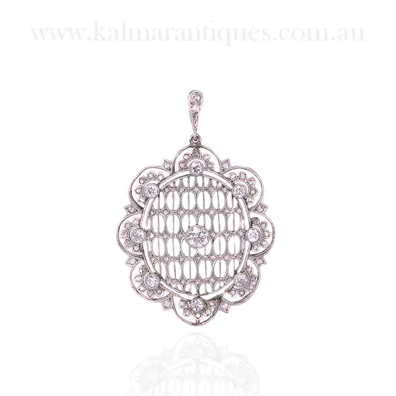 Art Deco diamond pendant