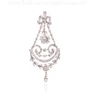 Mid-Victorian antique diamond pendant