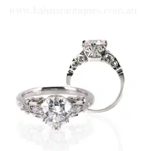 Exquisite Platinum Diamond Engagement Ring